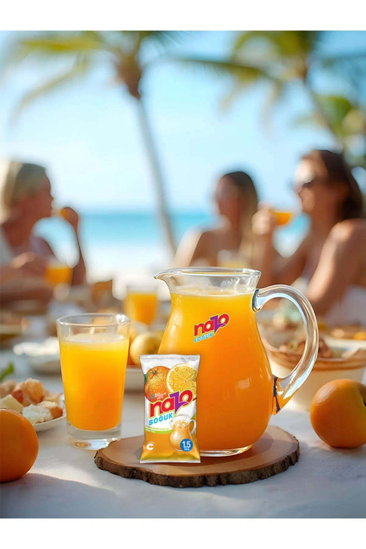 NAZO Getränkepulver Orange ohne Zucker 15 Liter