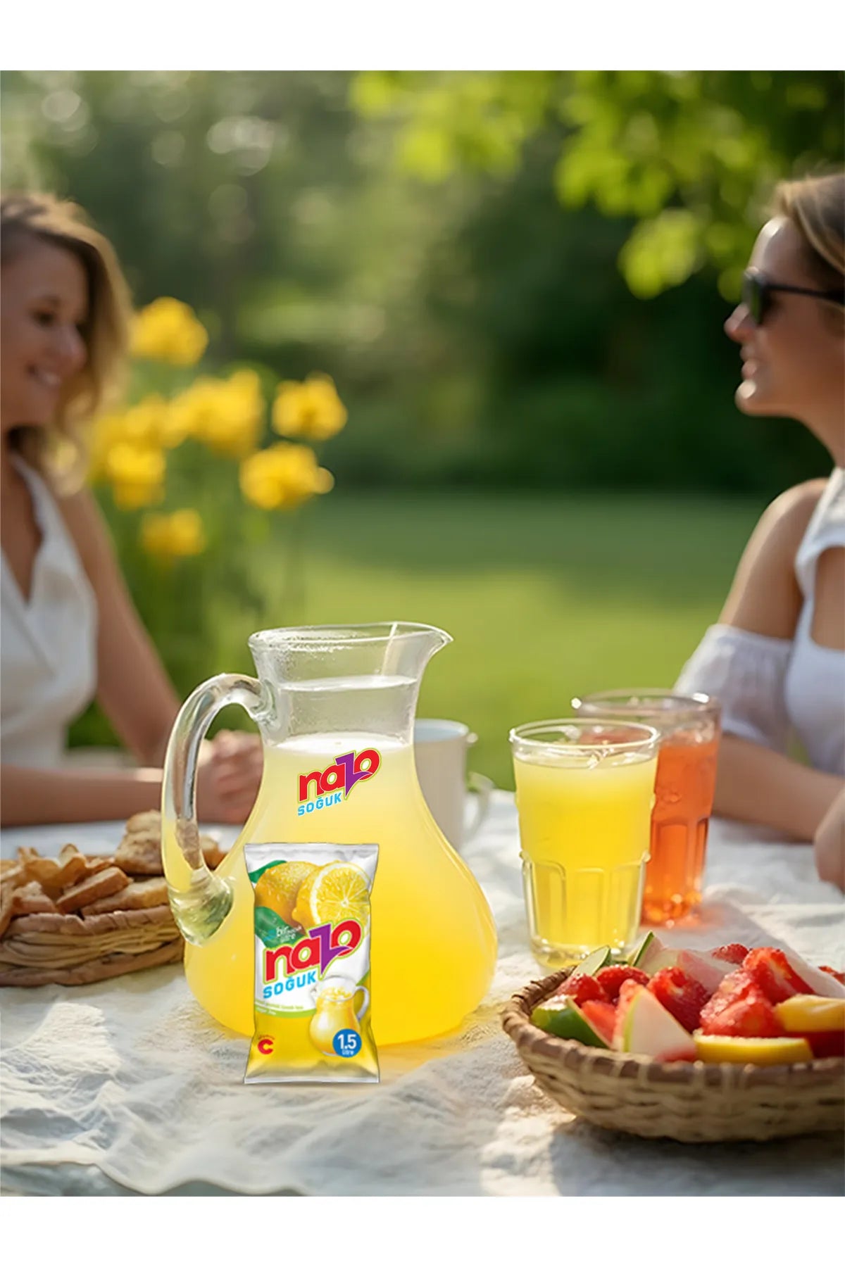 NAZO Getränkepulver Zitrone ohne Zucker 15 Liter