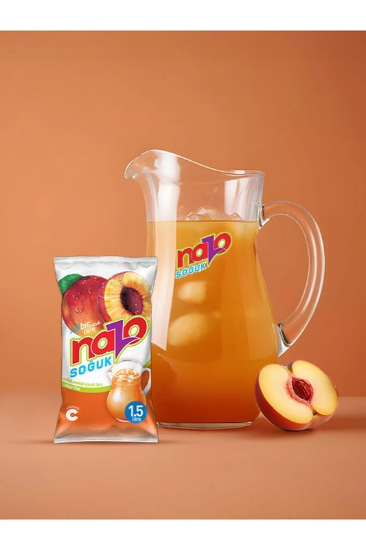 NAZO Getränkepulver Pfirsich ohne Zucker 15 Liter