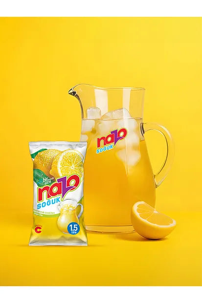 NAZO Getränkepulver Zitrone ohne Zucker 15 Liter